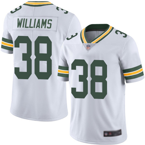 Green Bay Packers Limited White Men #38 Williams Tramon Road Jersey Nike NFL Vapor Untouchable